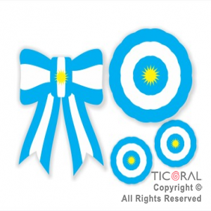 KIT ESCARAPELAS PATRIA X 3 UNIDADES